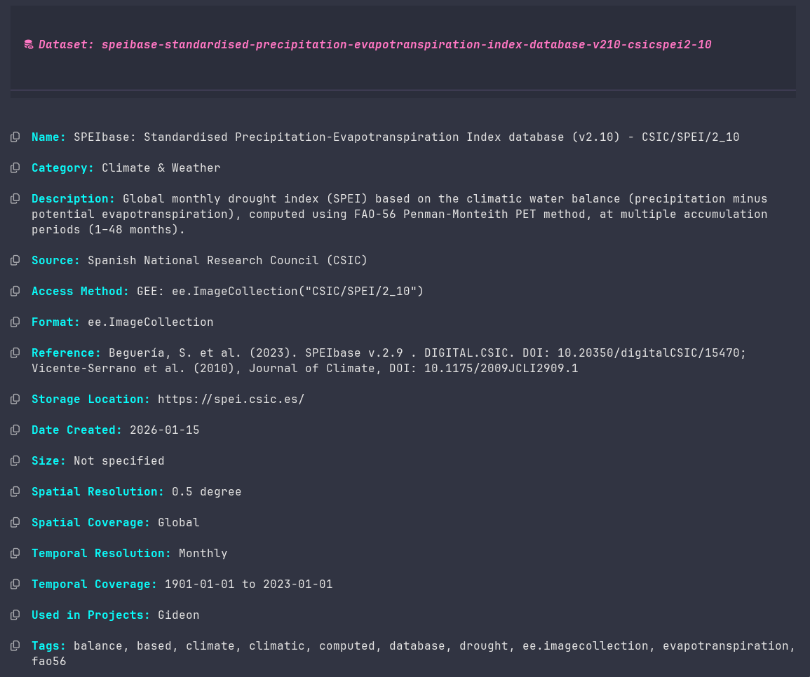Metadata — Browse size, format, license, and owner info without downloading — everything you need to decide at a glance